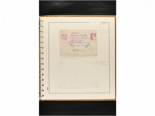 ✉ ESPAÑA. ENTEROS POSTALES. COLECCIÓN ESPECIALIZADA. Restos 