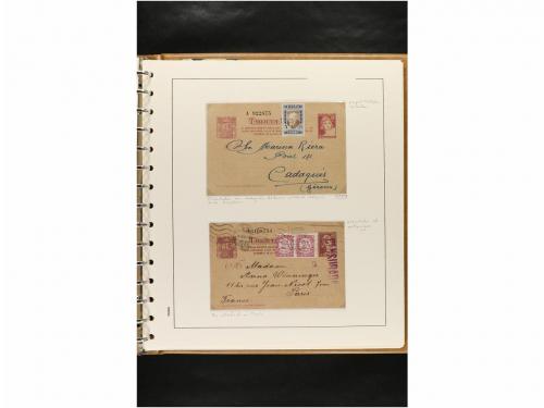 ✉ ESPAÑA. ENTEROS POSTALES. COLECCIÓN ESPECIALIZADA. Restos 