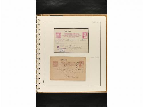 ✉ ESPAÑA. ENTEROS POSTALES. COLECCIÓN ESPECIALIZADA. Restos 