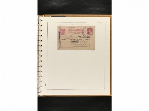✉ ESPAÑA. ENTEROS POSTALES. COLECCIÓN ESPECIALIZADA. Restos 