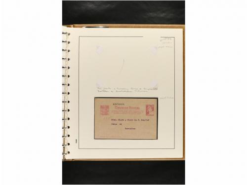 ✉ ESPAÑA. ENTEROS POSTALES. COLECCIÓN ESPECIALIZADA. Restos 