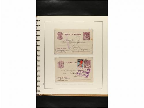 ✉ ESPAÑA. ENTEROS POSTALES. COLECCIÓN ESPECIALIZADA. Restos 