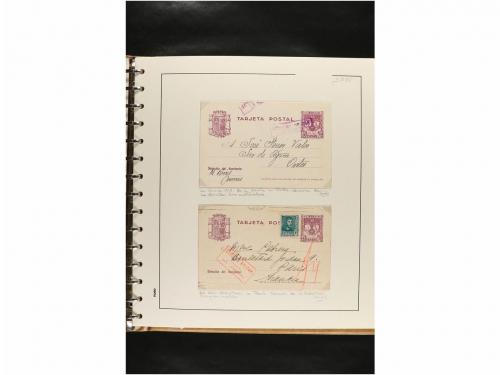 ✉ ESPAÑA. ENTEROS POSTALES. COLECCIÓN ESPECIALIZADA. Restos 