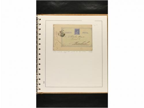 ✉ ESPAÑA. ENTEROS POSTALES. COLECCIÓN ESPECIALIZADA. Restos 