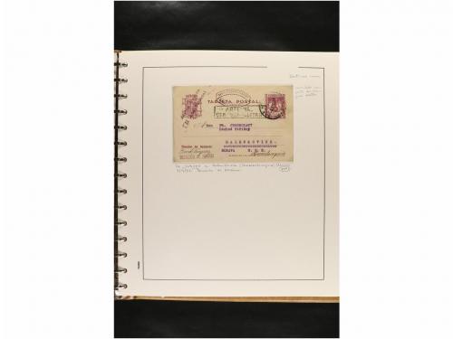 ✉ ESPAÑA. ENTEROS POSTALES. COLECCIÓN ESPECIALIZADA. Restos 