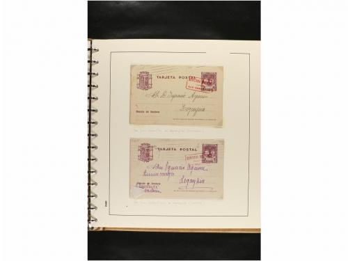 ✉ ESPAÑA. ENTEROS POSTALES. COLECCIÓN ESPECIALIZADA. Restos 