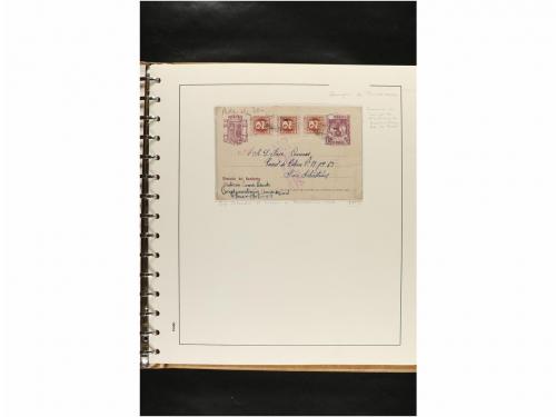 ✉ ESPAÑA. ENTEROS POSTALES. COLECCIÓN ESPECIALIZADA. Restos 