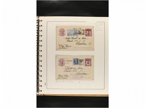 ✉ ESPAÑA. ENTEROS POSTALES. COLECCIÓN ESPECIALIZADA. Restos 