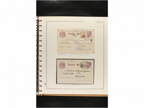 ✉ ESPAÑA. ENTEROS POSTALES. COLECCIÓN ESPECIALIZADA. Restos 