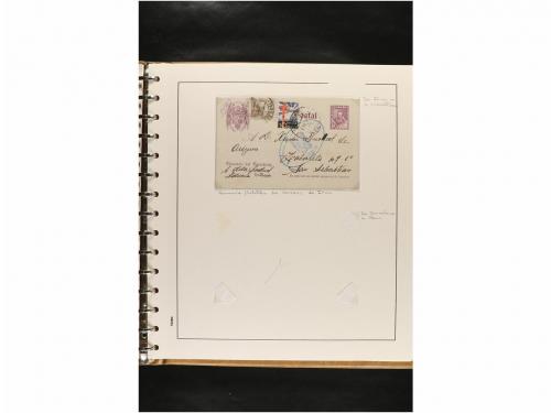 ✉ ESPAÑA. ENTEROS POSTALES. COLECCIÓN ESPECIALIZADA. Restos 