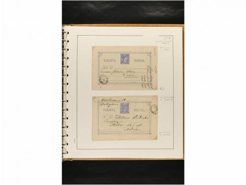 ✉ ESPAÑA. ENTEROS POSTALES. COLECCIÓN ESPECIALIZADA. Restos 