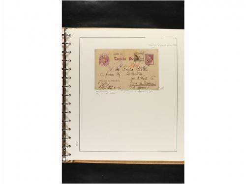 ✉ ESPAÑA. ENTEROS POSTALES. COLECCIÓN ESPECIALIZADA. Restos 