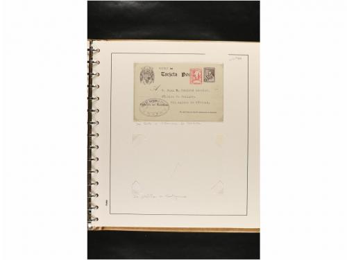 ✉ ESPAÑA. ENTEROS POSTALES. COLECCIÓN ESPECIALIZADA. Restos 