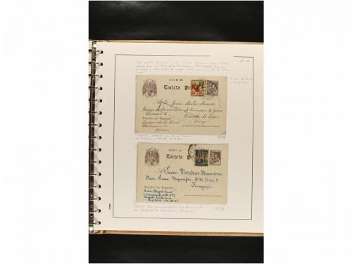 ✉ ESPAÑA. ENTEROS POSTALES. COLECCIÓN ESPECIALIZADA. Restos 
