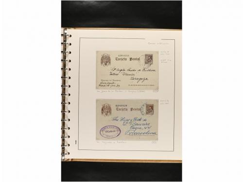 ✉ ESPAÑA. ENTEROS POSTALES. COLECCIÓN ESPECIALIZADA. Restos 