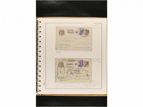 ✉ ESPAÑA. ENTEROS POSTALES. COLECCIÓN ESPECIALIZADA. Restos 