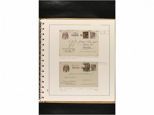 ✉ ESPAÑA. ENTEROS POSTALES. COLECCIÓN ESPECIALIZADA. Restos 