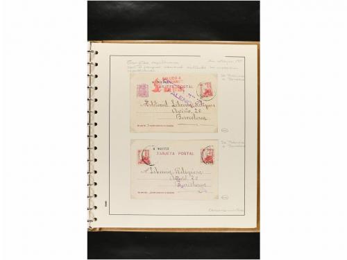 ✉ ESPAÑA. ENTEROS POSTALES. COLECCIÓN ESPECIALIZADA. Restos 