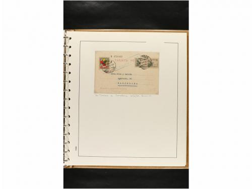 ✉ ESPAÑA. ENTEROS POSTALES. COLECCIÓN ESPECIALIZADA. Restos 