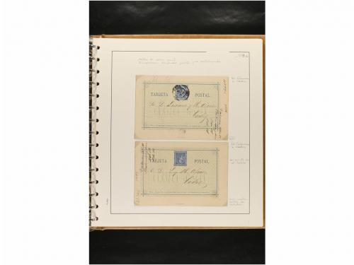 ✉ ESPAÑA. ENTEROS POSTALES. COLECCIÓN ESPECIALIZADA. Restos 