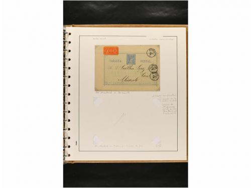 ✉ ESPAÑA. ENTEROS POSTALES. COLECCIÓN ESPECIALIZADA. Restos 