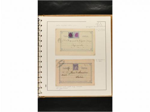 ✉ ESPAÑA. ENTEROS POSTALES. COLECCIÓN ESPECIALIZADA. Restos 