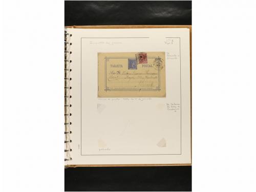 ✉ ESPAÑA. ENTEROS POSTALES. COLECCIÓN ESPECIALIZADA. Restos 