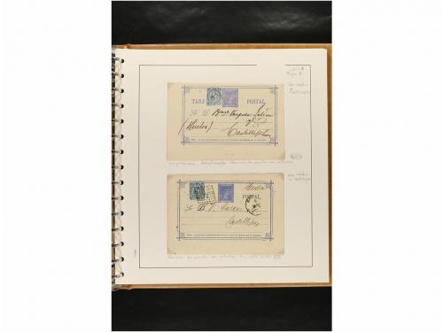 ✉ ESPAÑA. ENTEROS POSTALES. COLECCIÓN ESPECIALIZADA. Restos 