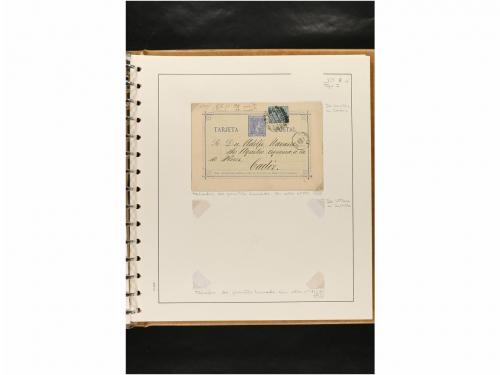 ✉ ESPAÑA. ENTEROS POSTALES. COLECCIÓN ESPECIALIZADA. Restos 