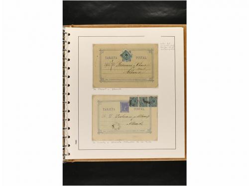 ✉ ESPAÑA. ENTEROS POSTALES. COLECCIÓN ESPECIALIZADA. Restos 