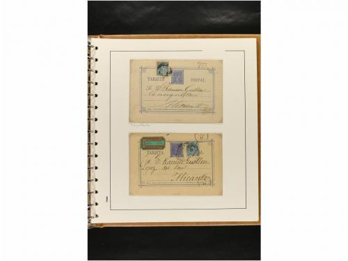 ✉ ESPAÑA. ENTEROS POSTALES. COLECCIÓN ESPECIALIZADA. Restos 