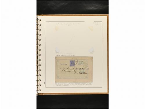 ✉ ESPAÑA. ENTEROS POSTALES. COLECCIÓN ESPECIALIZADA. Restos 