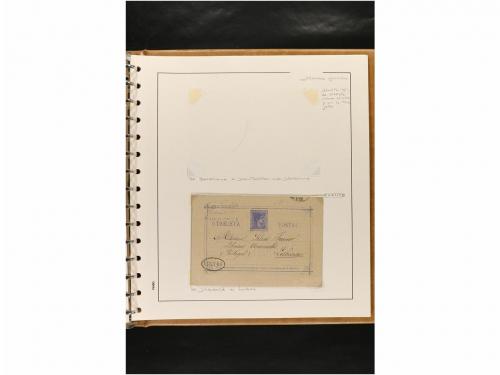 ✉ ESPAÑA. ENTEROS POSTALES. COLECCIÓN ESPECIALIZADA. Restos 