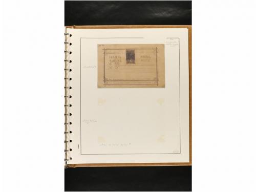 ✉ ESPAÑA. ENTEROS POSTALES. COLECCIÓN ESPECIALIZADA. Restos 