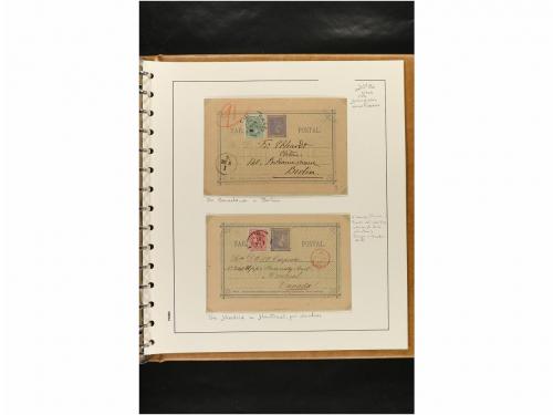 ✉ ESPAÑA. ENTEROS POSTALES. COLECCIÓN ESPECIALIZADA. Restos 