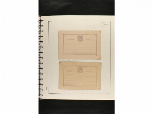 ✉ ESPAÑA. ENTEROS POSTALES. COLECCIÓN ESPECIALIZADA. Restos 