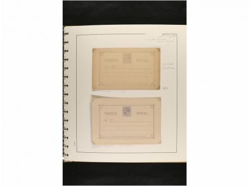 ✉ ESPAÑA. ENTEROS POSTALES. COLECCIÓN ESPECIALIZADA. Restos 