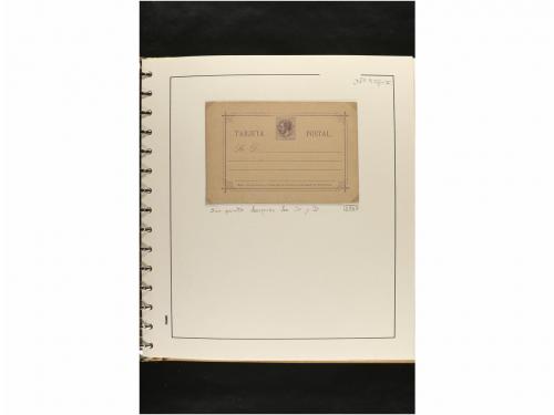 ✉ ESPAÑA. ENTEROS POSTALES. COLECCIÓN ESPECIALIZADA. Restos 