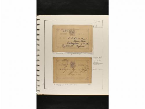 ✉ ESPAÑA. ENTEROS POSTALES. COLECCIÓN ESPECIALIZADA. Restos 