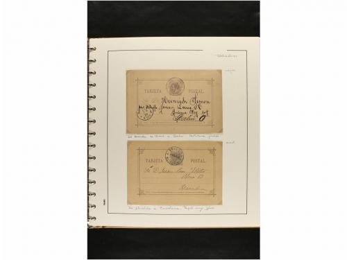 ✉ ESPAÑA. ENTEROS POSTALES. COLECCIÓN ESPECIALIZADA. Restos 