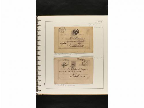 ✉ ESPAÑA. ENTEROS POSTALES. COLECCIÓN ESPECIALIZADA. Restos 