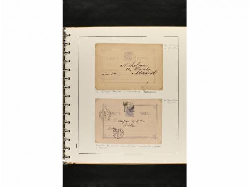 ✉ ESPAÑA. ENTEROS POSTALES. COLECCIÓN ESPECIALIZADA. Restos 