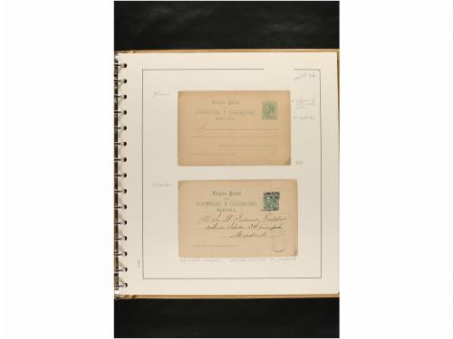 ✉ ESPAÑA. ENTEROS POSTALES. COLECCIÓN ESPECIALIZADA. Restos 