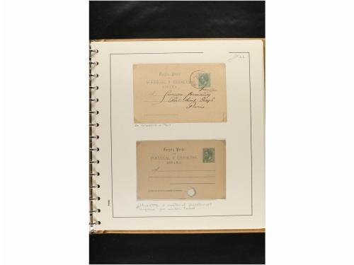 ✉ ESPAÑA. ENTEROS POSTALES. COLECCIÓN ESPECIALIZADA. Restos 