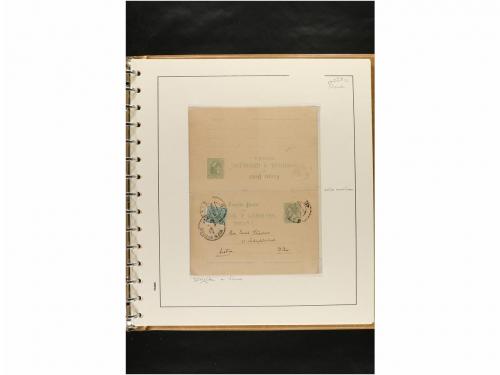 ✉ ESPAÑA. ENTEROS POSTALES. COLECCIÓN ESPECIALIZADA. Restos 