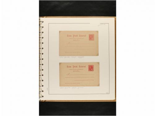 ✉ ESPAÑA. ENTEROS POSTALES. COLECCIÓN ESPECIALIZADA. Restos 