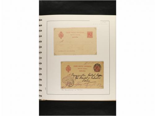 ✉ ESPAÑA. ENTEROS POSTALES. COLECCIÓN ESPECIALIZADA. Restos 