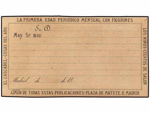 ✉ ESPAÑA. Tarjeta Postal Precursora de Guerrero y Frontaura 