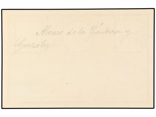 ✉ ESPAÑA. Tarjeta Postal Precursora de A.G.G. (Alvaro de la 