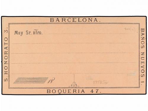 ✉ ESPAÑA. Tarjeta Postal Precursora de J.B.H. (Juan Bastinos